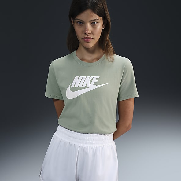 Womens Green Tops T Shirts. Nike